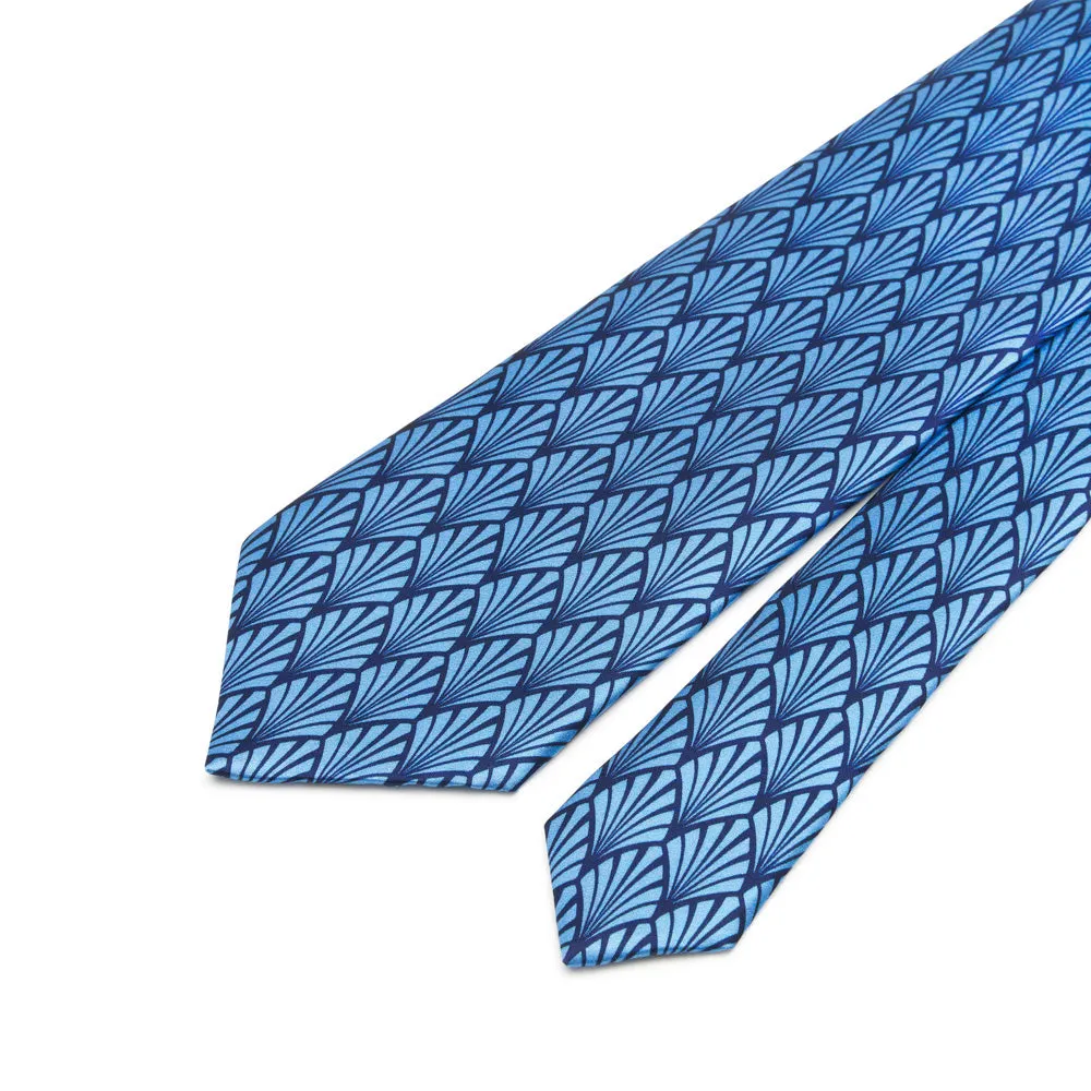 Blue Empire Duchesse Silk Tie