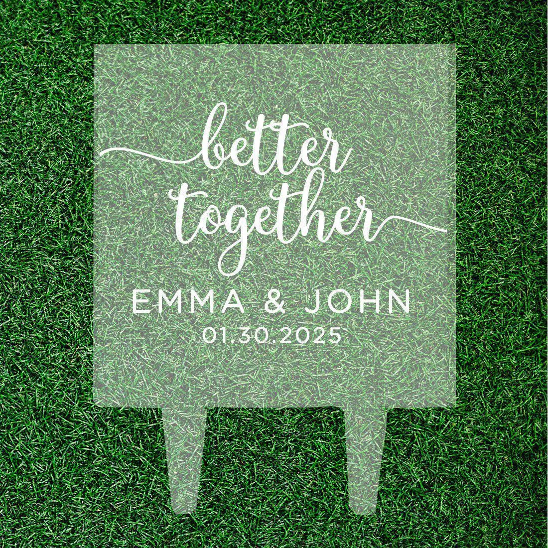 Custom Modern Square Acrylic Cake Topper Collection