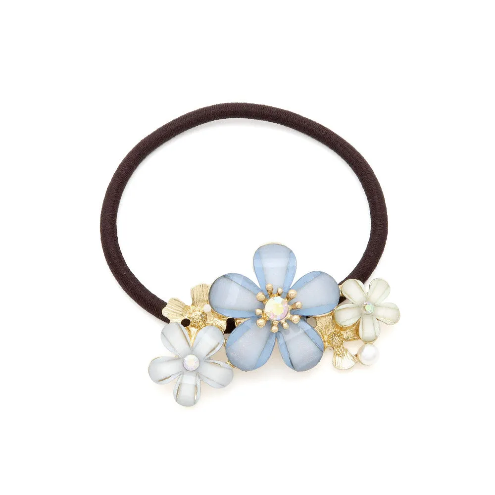 Faceted Flower Hair Tie