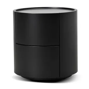 Nithya Bedside Table - Full Matte Black