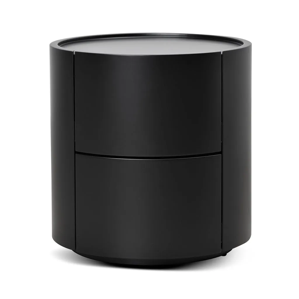 Nithya Bedside Table - Full Matte Black