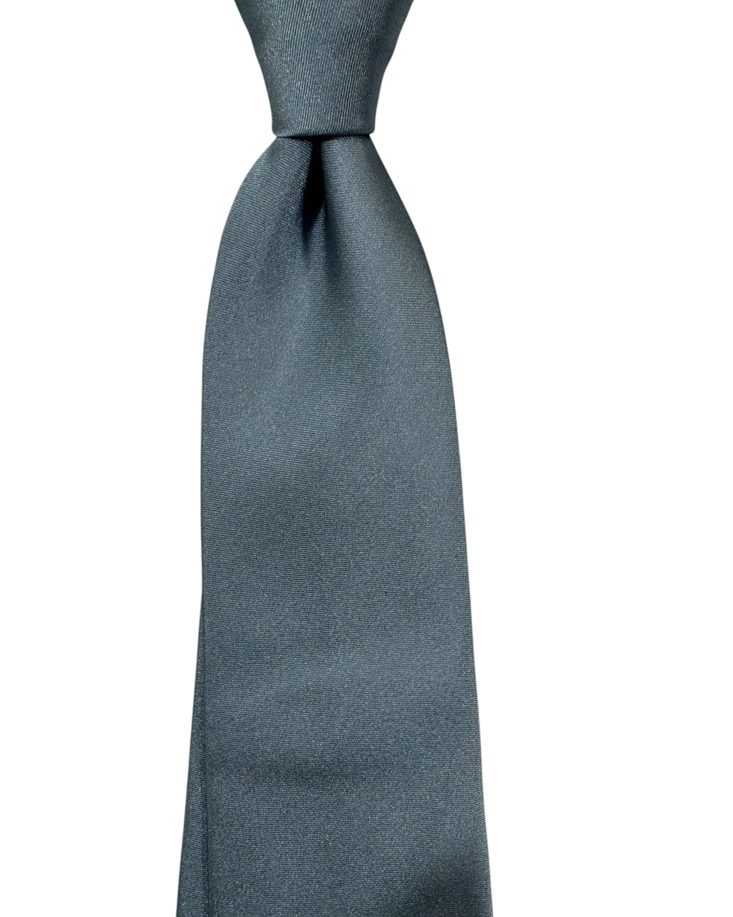 Zilli Silk Tie Solid Metal Gray SALE